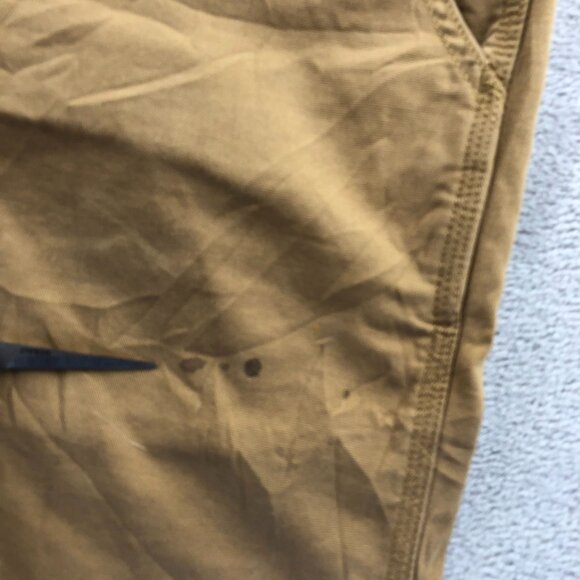 Carhartt Men's Work Shorts Size 34 Rugged Flex Relaxed Canvas Khaki Tan Casual - Picture 5 of 16